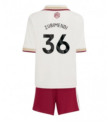 Arsenal Martin Zubimendi #36 Tercera Equipación Niños 2025-26 Manga Corta (+ Pantalones cortos)
